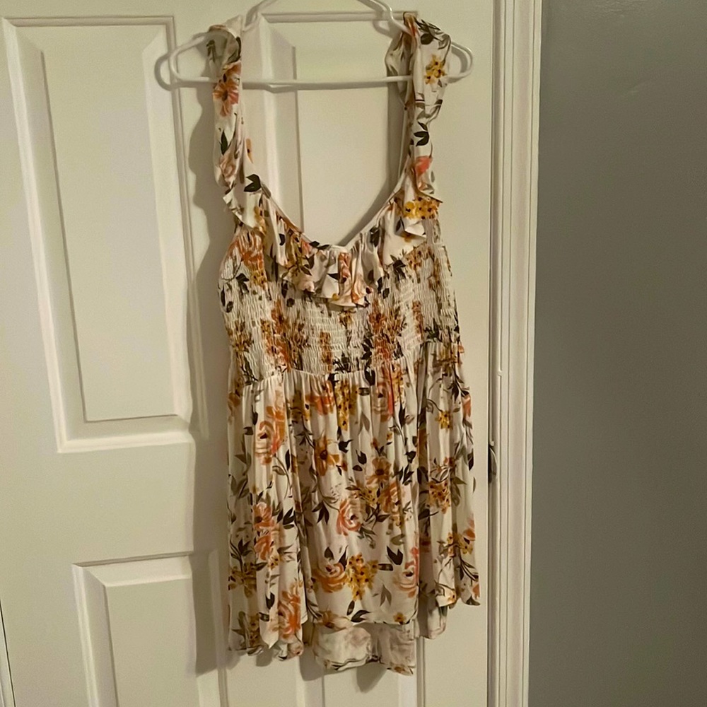 White floral shirt
